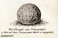 Wurfkugel am Frauenstein - Künsterliche Darstellung