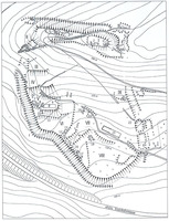 Lageplan der Burg Stein und des Burggeländes