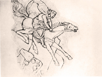 Fräubchen auf Pferd