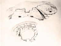 Mauerreste der Burg Stein