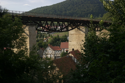 Viadukt aus dem Garten von Hubert Steinwachs