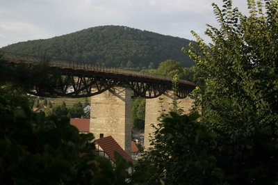 Viadukt aus dem Garten von Hubert Steinwachs
