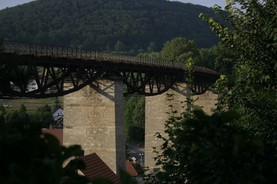 Viadukt aus dem Garten von Hubert Steinwachs