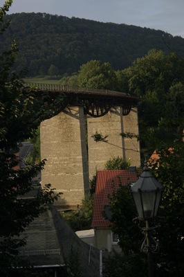 Viadukt aus dem Garten von Hubert Steinwachs