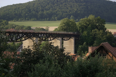 Viadukt aus dem Garten von Hubert Steinwachs