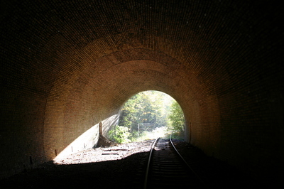 Blick aus dem Tunnel