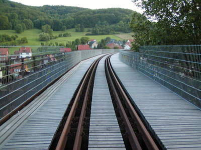 Strecke über den Lengenfelder Viadukt