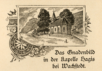 Das Gnadenbild in der Kapelle Hagis bei Wachstedt